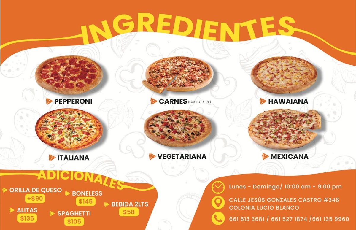 Marantony'z Pizza Menu - Image 1