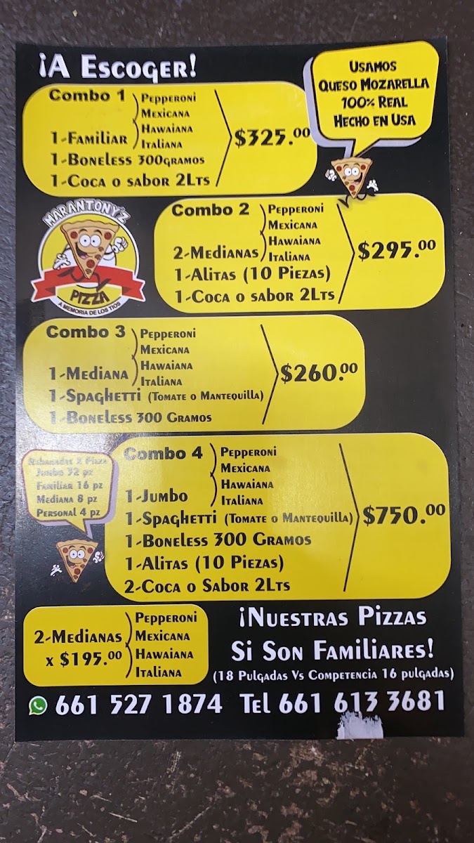 Marantony'z Pizza Menu - Image 6
